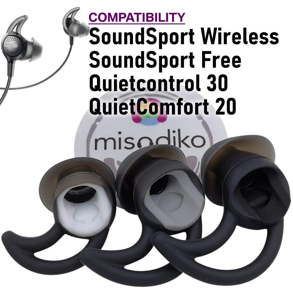 Tips Replacement For Bose Soundsport Wireless/ Free, Quietco