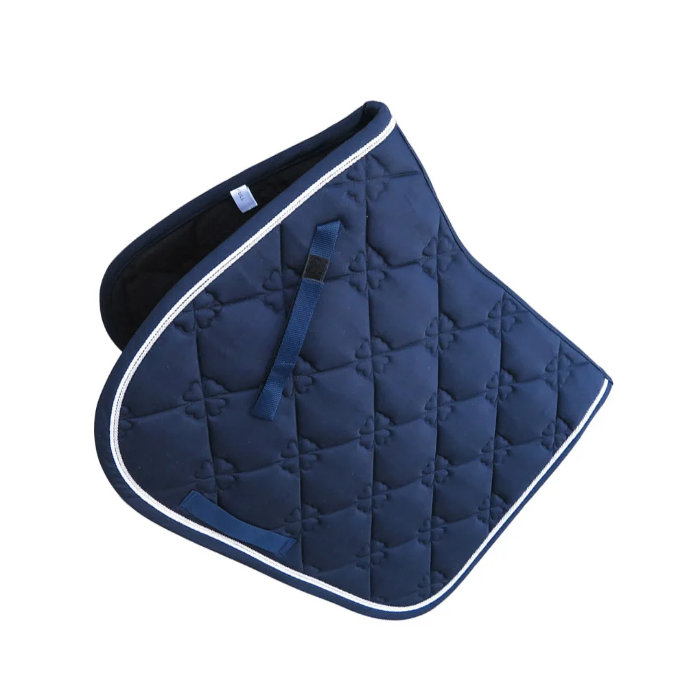 

Saddle Pad All Purpose Horse Riding Sweat Absorbent Bareback Mat Shock Absorbing Equestrian Event Equipment Navy blue