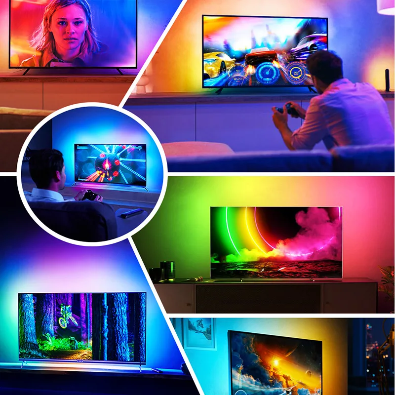 Подсветка для смарт-ТВ с синхронизацией окружающего освещения подсветка