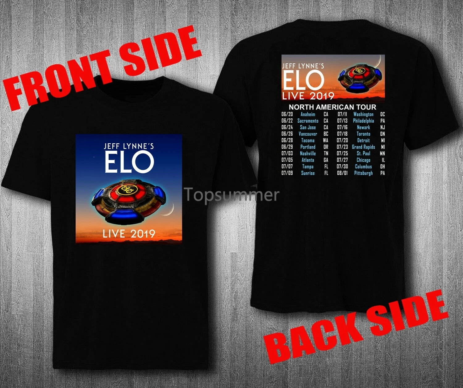 

Elo 2019, футболка для концерта, новый электрический фотографический оркестр