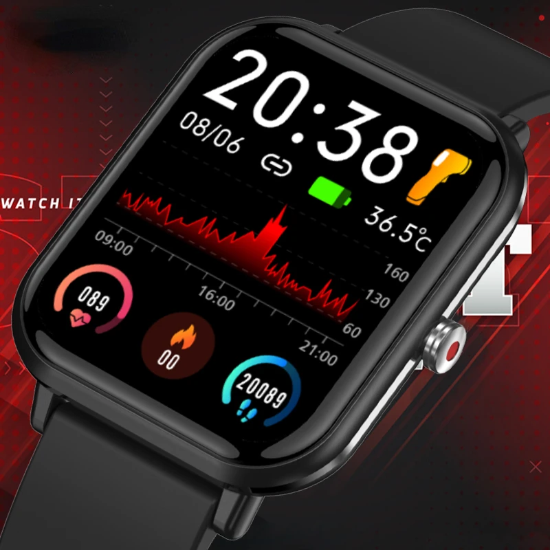 

2023 New Custom Watch Face Sport Smart Watch Men Waterproof Heart Rate Blood pressure Women Smartwatch For Android IOS