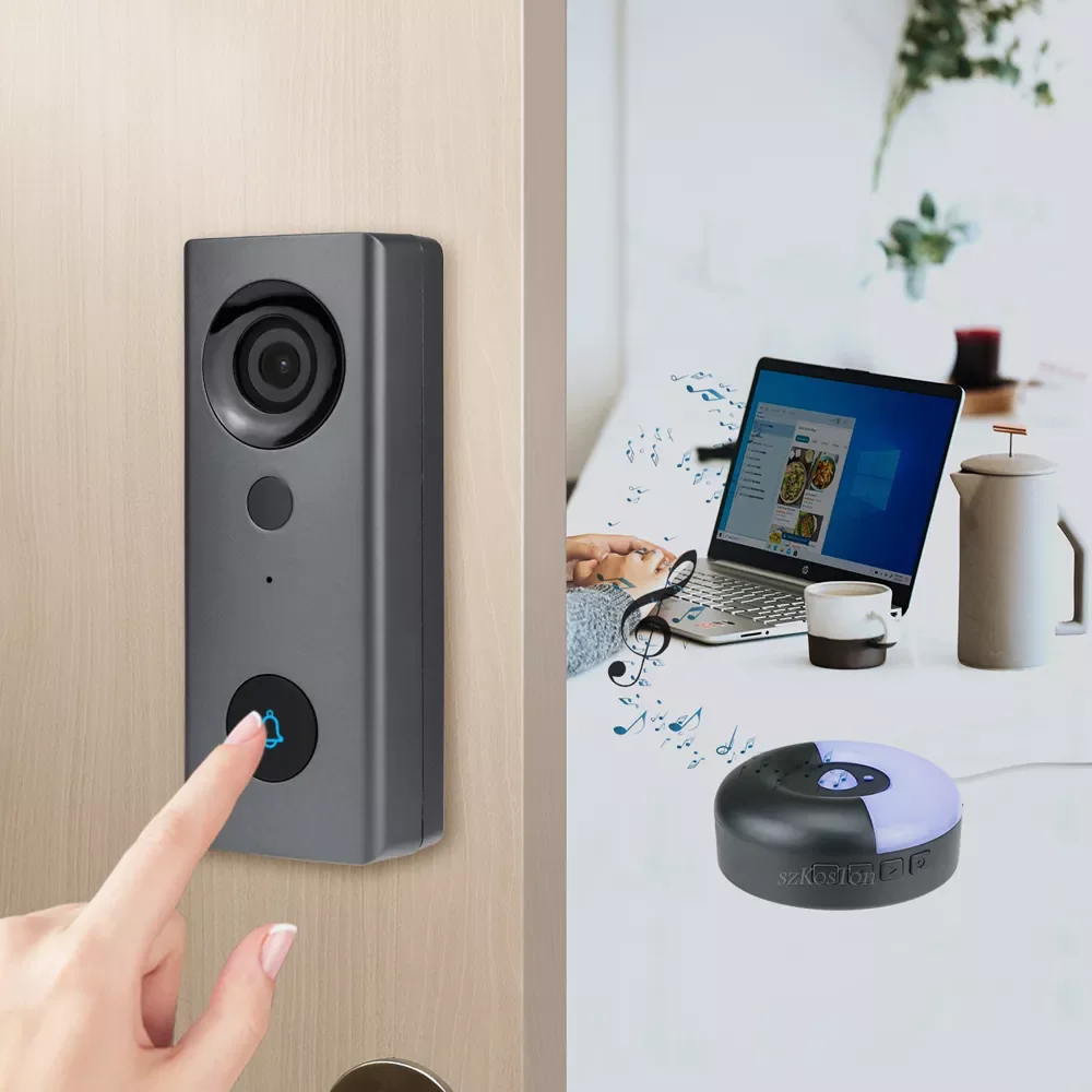 

Smart Life Wireless Doorbell Camera WiFi 1080P Video Eye Intercom for Home Security Alarm Peephole Waterproof Door Bell