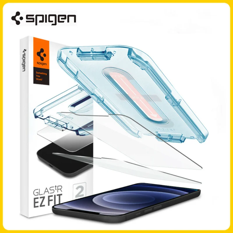 

Original Spigen Glas.tR EZ Fit Screen Protector For Apple iPhone 12 Pro Max 12Pro Tempered Glass Film (2 Pack)