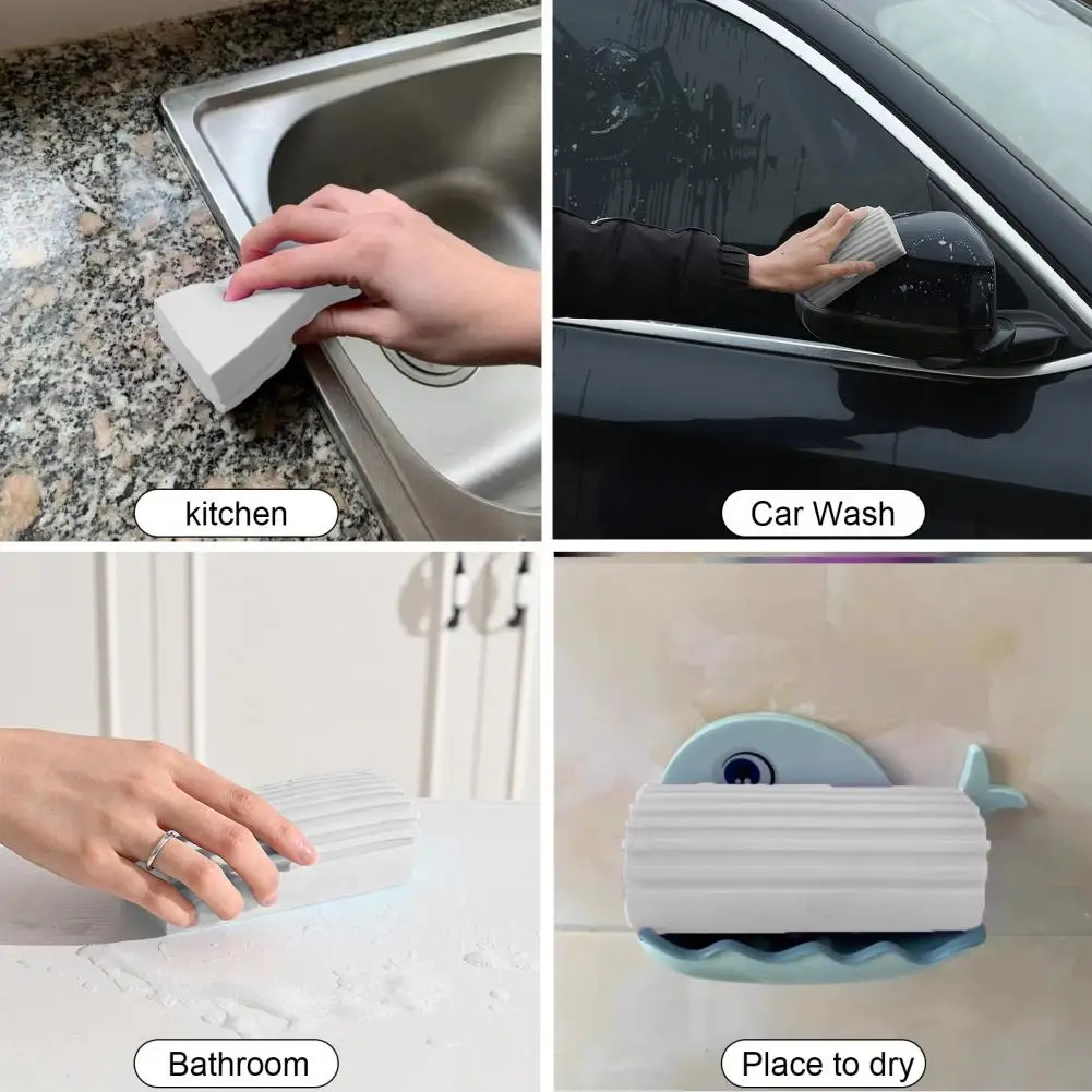 

Portable Soft Fabric Quick Drying Dust Removal Sponge Cleaning Brush Kitchen Utensil Sponge Cleaning Brush Sponge Brush