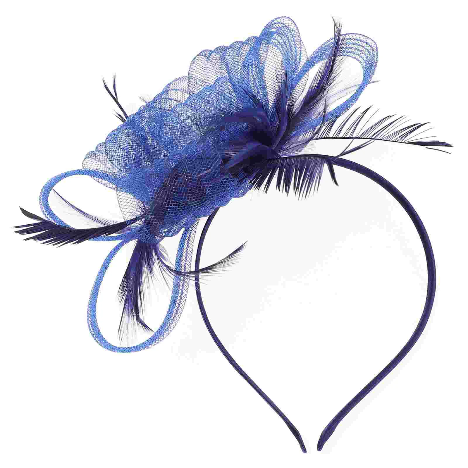 

Head Bands Womens Hair Mesh Headband Bride Headpieces Wedding Fascinator Hat Hairband
