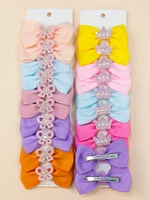 20pcsset new fashion handband childrens bow hair clip women baby cute popular hair accessories headdress