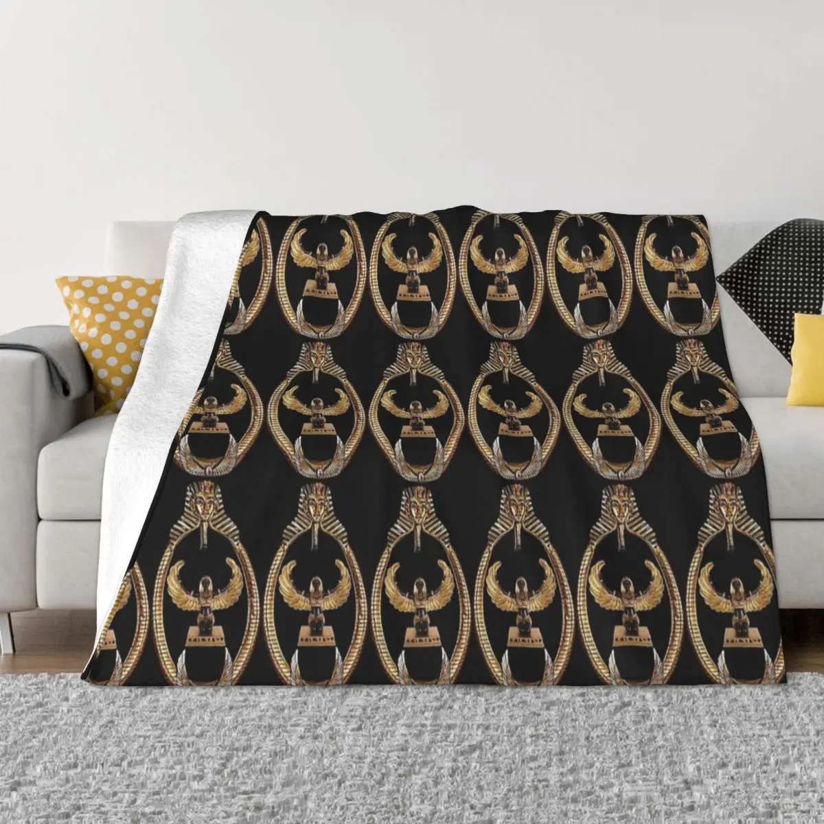 

Одеяла из египетского искусства, бархатный Портативный Легкий плед в стиле древнего Египта для дивана, спальни, тонкое плюшевое покрывало, весна/осень
