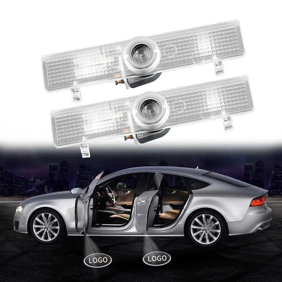 

2Pcs For Nissan Teana Patrol Altima Maxima Quest Titan Coupe Sedan Armada Led Emblem Car Door Light Luces Projector Car Goods