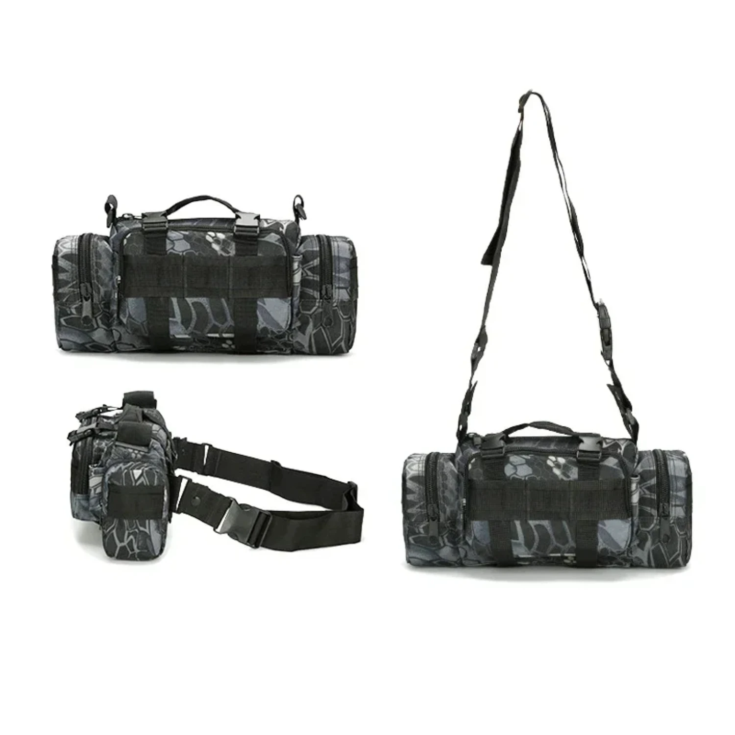 Outdoor Hiking Waist 600D Waterproof Oxford Climbing Shoulder Bags Fishing Camping Pouch Chest