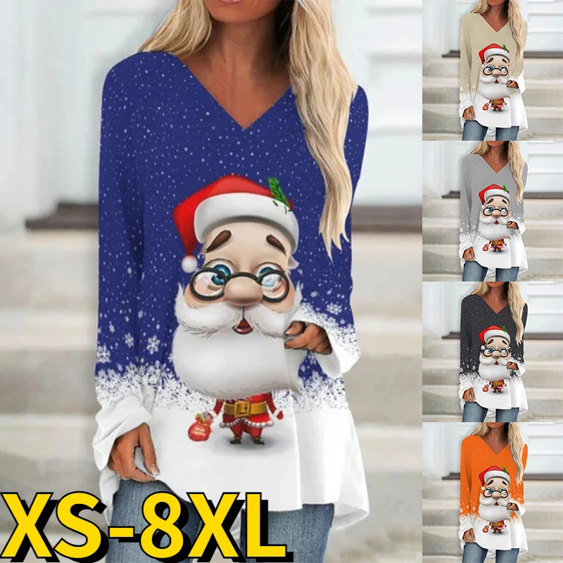 

Женская Винтажная футболка с длинным рукавом и V-образным вырезом