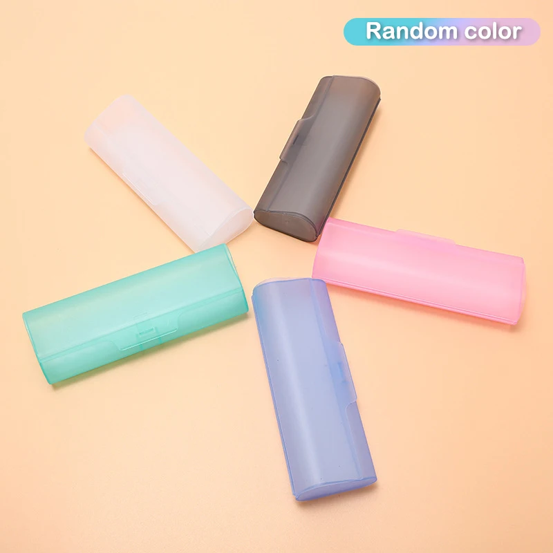 

Портативный прозрачный пластиковый футляр для хранения очков