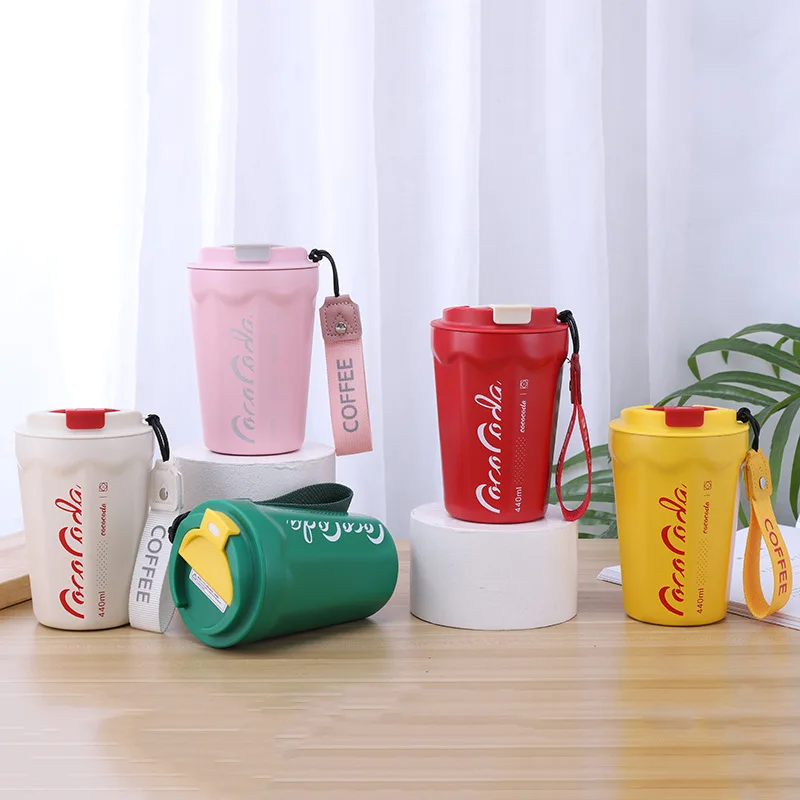 

Coffee Insulated Cup Car Portable Portable Cup 304 Stainless Steel Insulated Water Cup High Color Coffee Cup Thermos Bottle