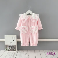 childrens clothing 2022 winter new baby jumpsuit flannel thickened warm baby romper