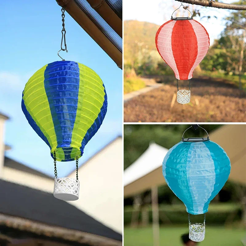 Лампа на солнечной батарее воздушный шар наружный садовый декор солнечный свет