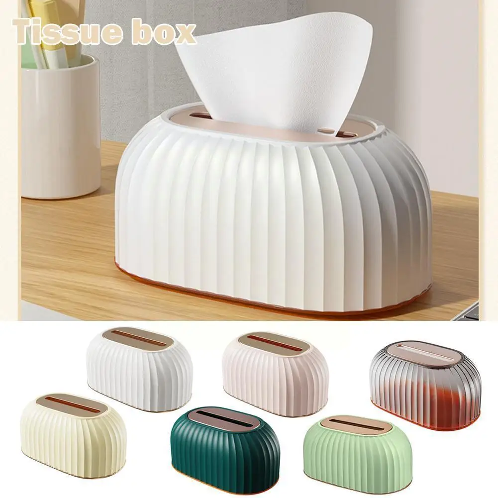 

Nordic Striped Tissue Box Holder High Quality Toilet Dispenser Car Decoration Napkin Home Paper Table Box Holder Tissue Pap O9e6