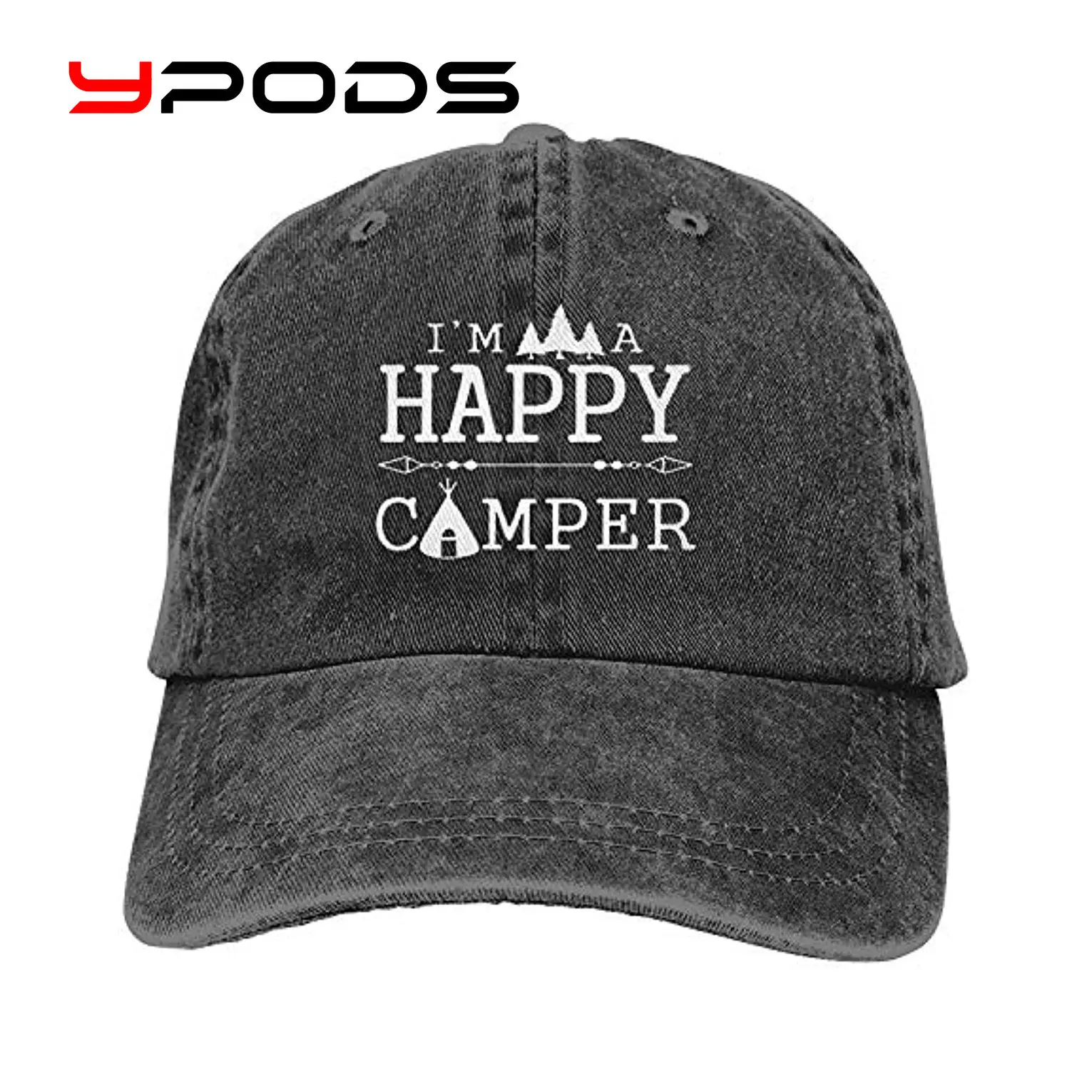 

I Am Happy Camper Unisex-adult Mens Moto Gp Baseball Cap