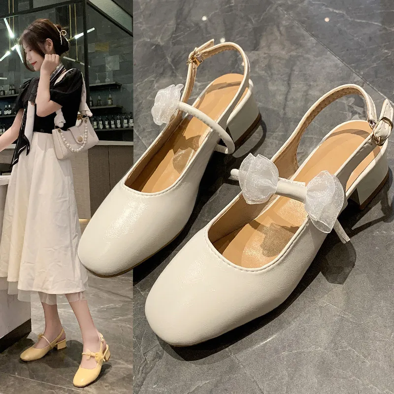 New Woman Shoe Chunky Sandals Slim Heels Square Toe Basketball Platform Branded Pumps Shallow Mouth 2022 Burgundy