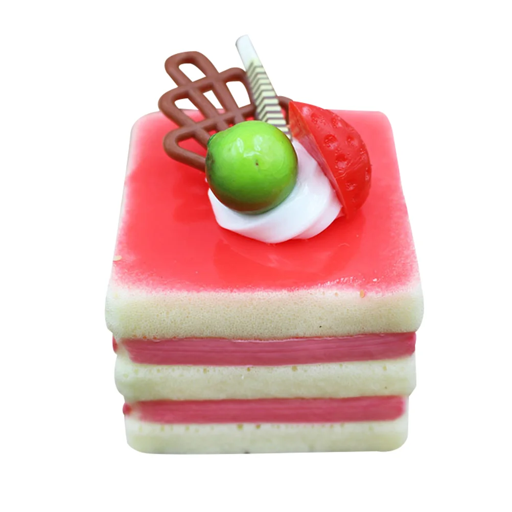 

Cake Simulationfake Model Artificial Pu Toys Dessert Mixed Faux Swiss Rolls Decorative Kitchen Pretend Play Toy Lifelike Photo