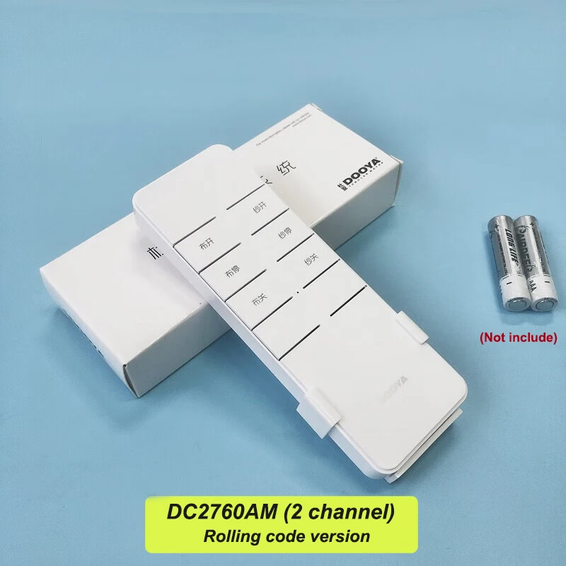 Фото Пульт дистанционного управления Dooya DC2700/DC2760/DC2702 с подвижным/фиксированным кодом 1/2/15 каналов для электрического трубчатого двигателя Dooya RF433 №5
