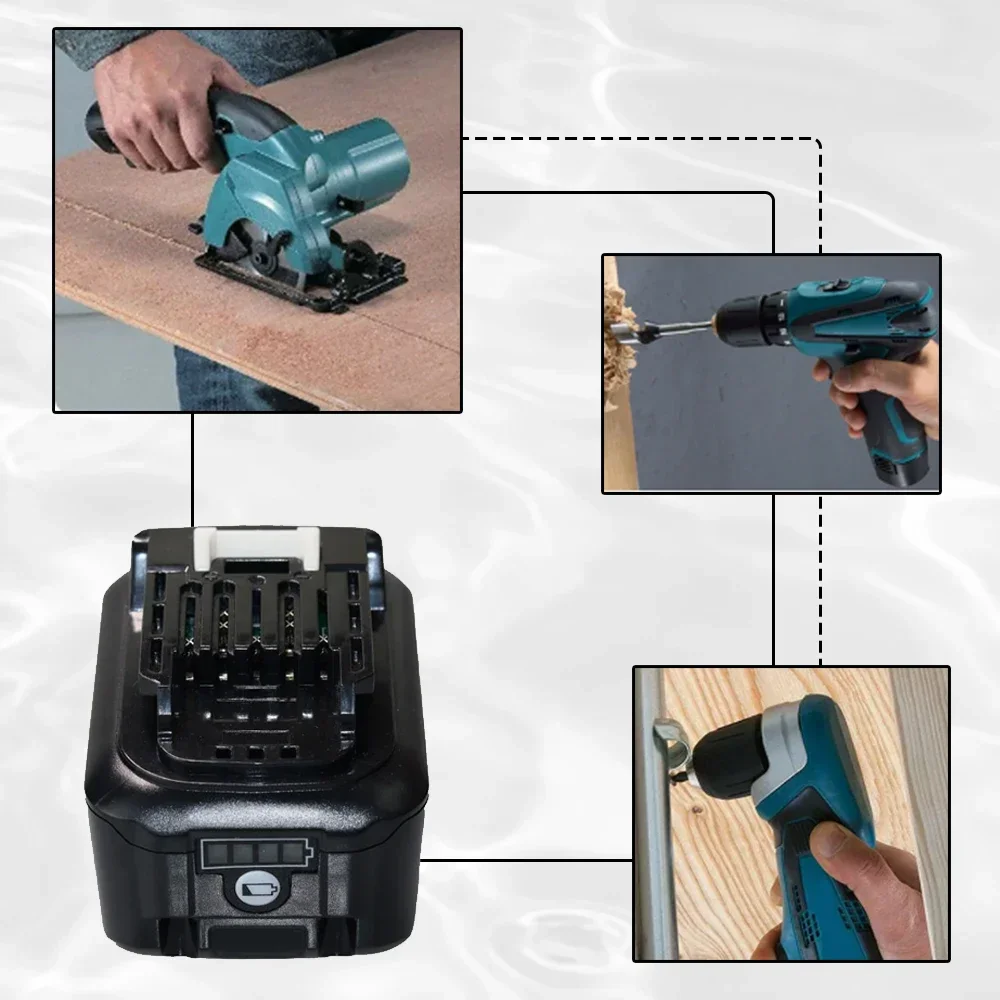 Литий-ионный аккумулятор для Makita 12 В 197390-1 BL1015 1973901 BL1021B BL1041B BL1015B BL1020B BL1040B 6000 мАч