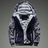 2022 new mens hoodie autumn winter warm plush zip men coats sportwear male streetwear hoodies sweatshirts