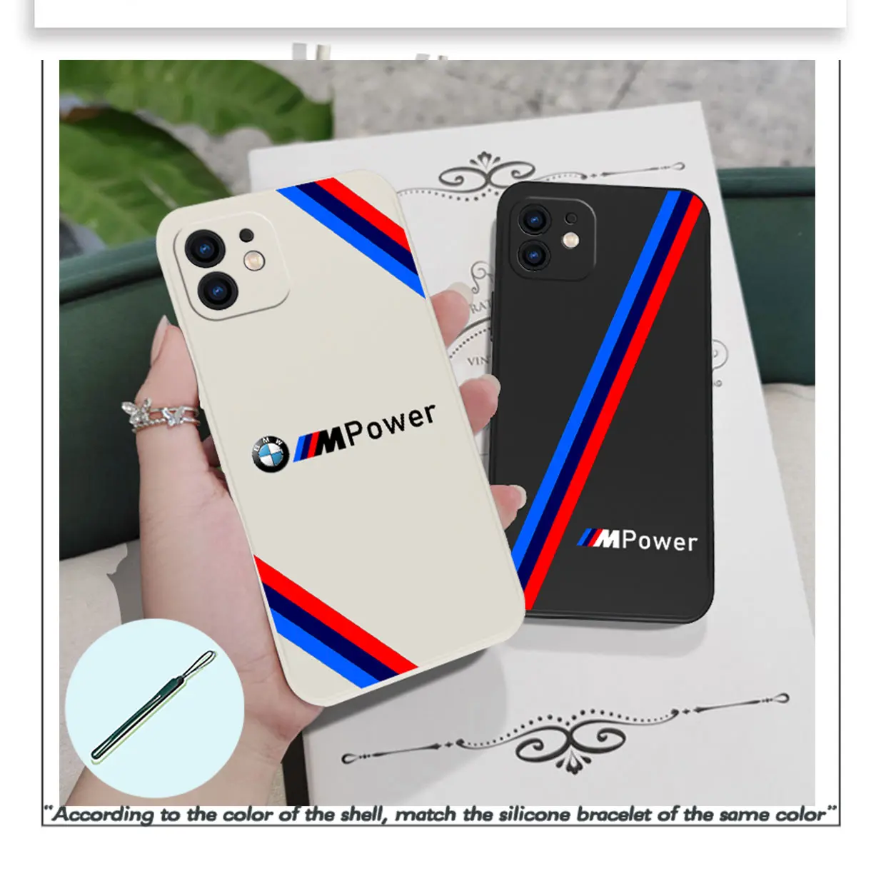 

Luxury Car-Brand BMW Phone Case For Xiaomi Redmi Note 12 11 11T 10 10S 9 Pro Plus 10C 9A 9C 9T K40 K50 K60 4G 5G With Hand Strap