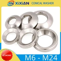 m6 m8 m10 m12 m16 m20 m24 304 stainless steel conical washer solid countersunk spherical gasket concave convex cone washer