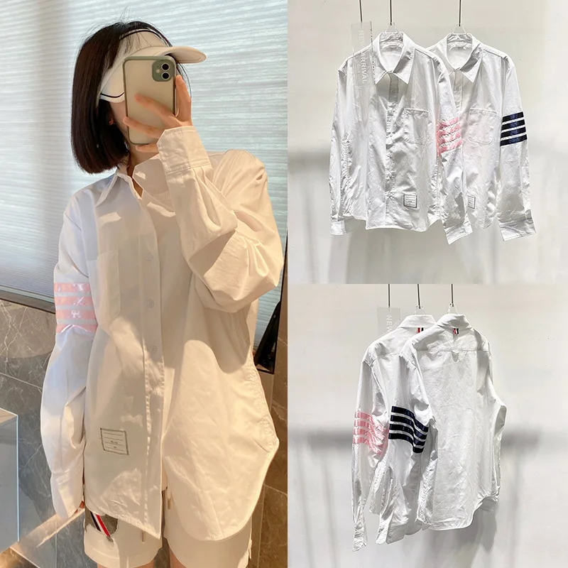 

Женская Облегающая рубашка с длинным рукавом, яркая белая Модная брендовая Свободная рубашка с длинным рукавом, на осень-зиму