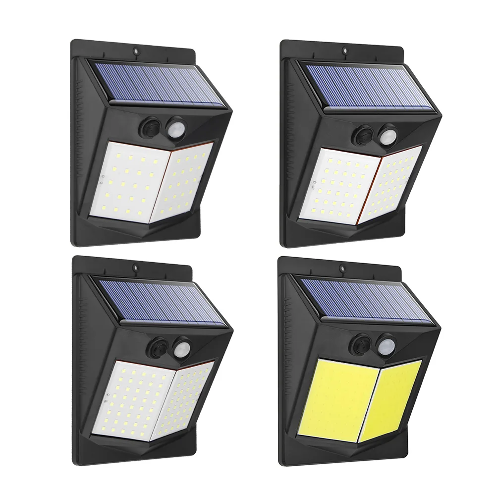 

40/60/80/96 Solar LED Garden Wall Lamp Light Courtyard Porch Yard Lawn Waterproof Night Light PIR Motion Sensor Outdoor