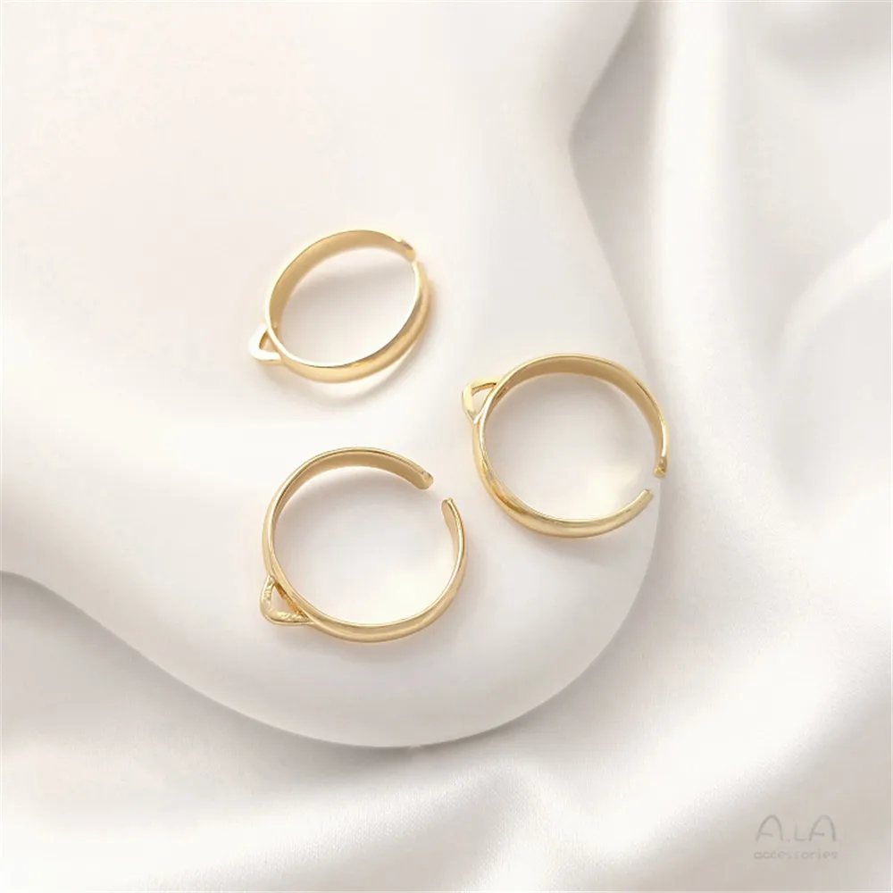 Кольцо-держатель для бижутерии из меди с позолотой 14К