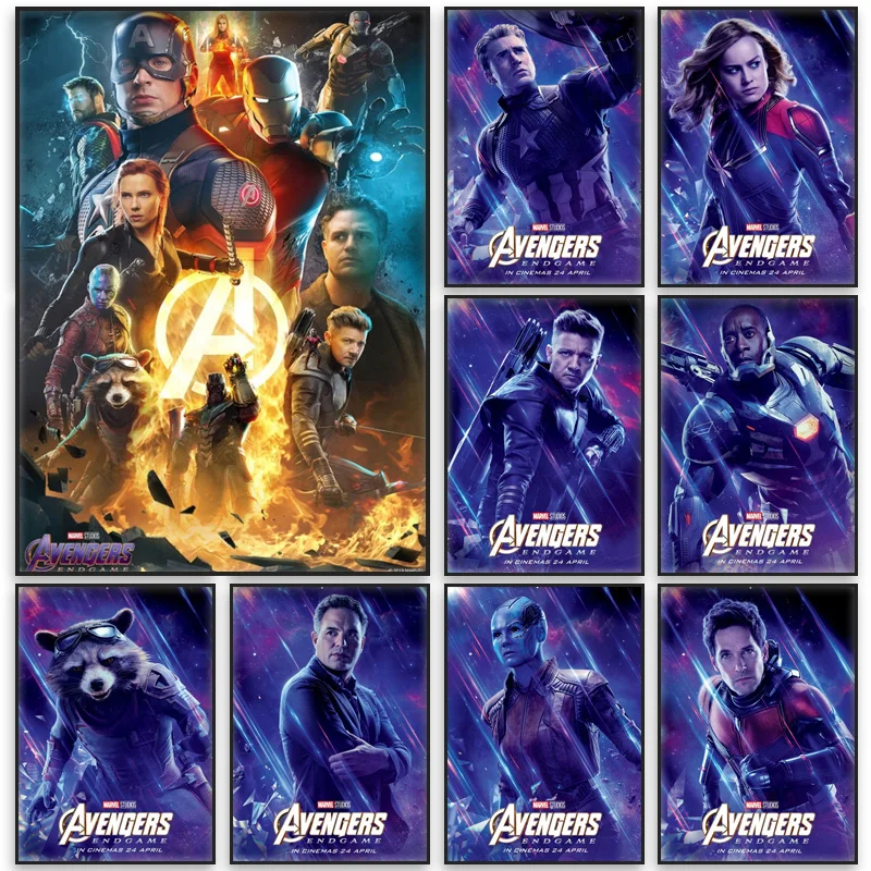 

Marvel Movie Posters Wall Art Prints Captain America Avengers Superheroes Canvas Paintings Canvas Picture Cuadros Home Decor