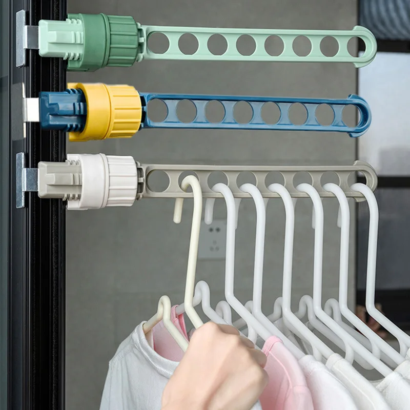 

5/8 Holes Travel Portable Window Frame Clothes Hanger Portable Indoor Window Drying Rack Indoor Hanging Rack For Clothes