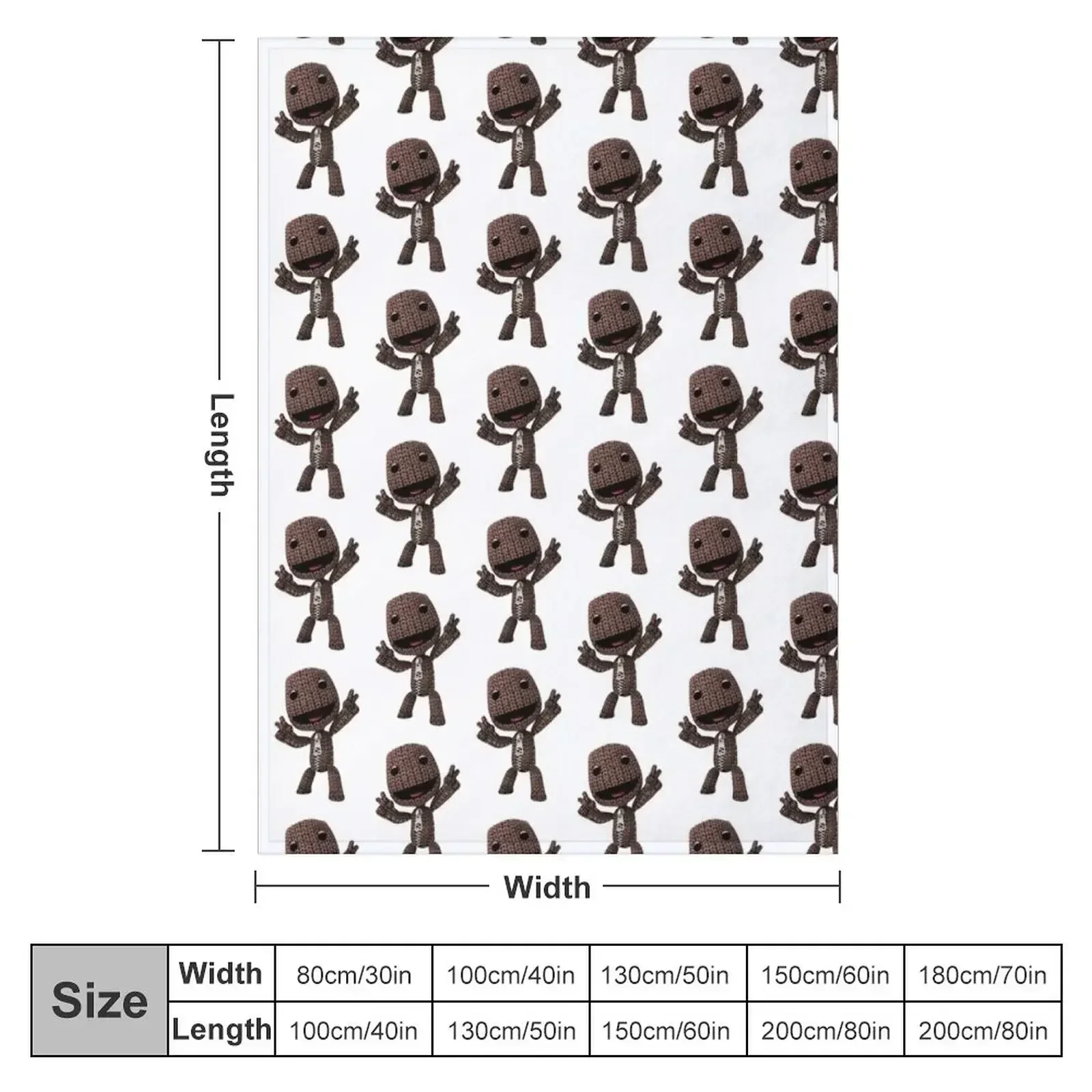 Одеяло LBP Sackboy персонализированные подарочные одеяла для среды