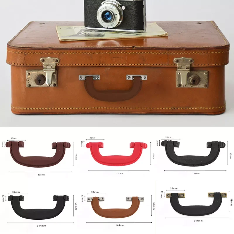 

1PC Arch Box Handle Tool Handle Retro Plastic Suitcase Holder Furniture Hardware Antique Leather Case Handle Accessories
