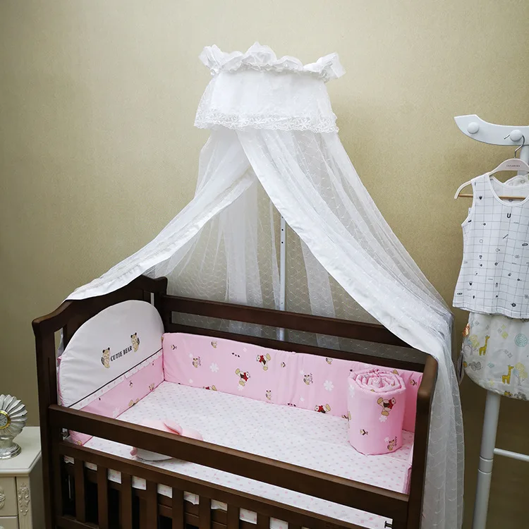 

Bed Curtain Baby Mosquito Net Floor Bracket Porcelain Baby Crown Decorative Head European Style Quality Direct Supply
