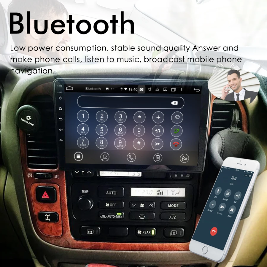 Android 13 сенсорный экран для LEXUS LX470 1998-2002 TOYOTA Land Cruiser LC100 CarPlay GPS стерео Автомагнитола