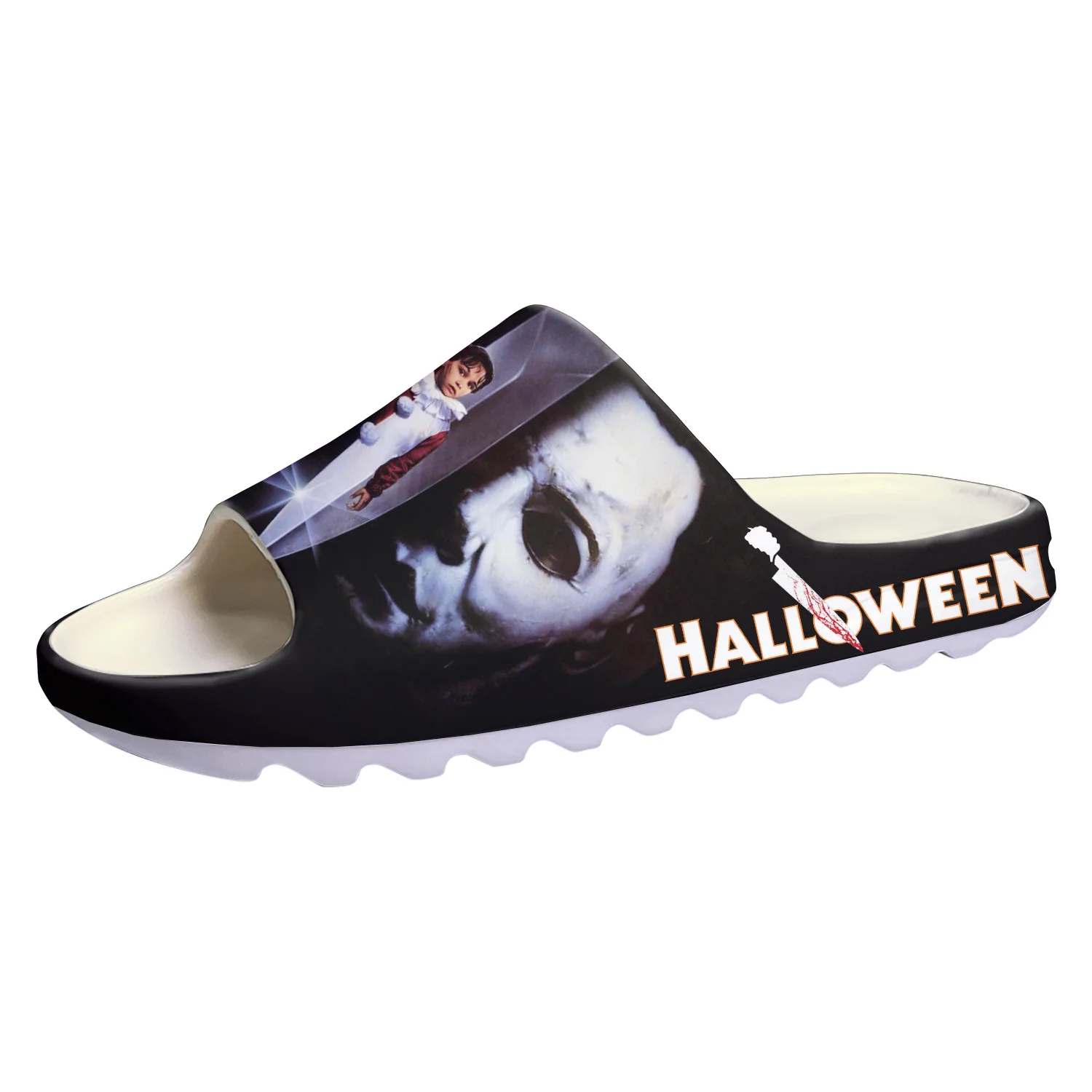 Movie Michael Myers Soft Sole Sllipers Home Clogs Horror Halloween Custom Water Shoes Mens Womens Teenager Step in Sandals