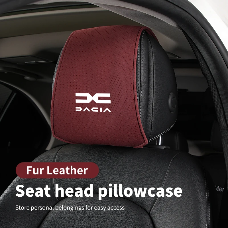 Автомобильные аксессуары меховой подголовник защитная подушка чехол для Dacia Duster