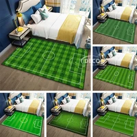 cartoon football field carpet boys childrens room large area floor mats ottomans living room bedroom full bedside blanket rug