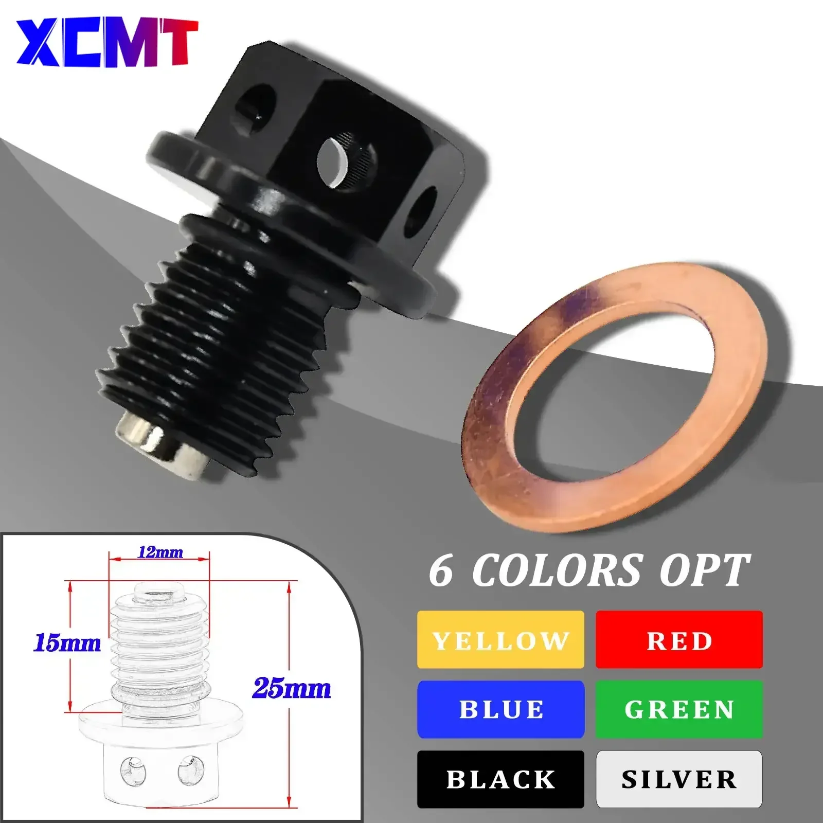 Болт слива масла M12x1.5 для Honda CBR 250RR 400RR 600RR 900RR 954RR 1000RR 125R 250R 300R 400R 500R CB RVT 1000R VFR