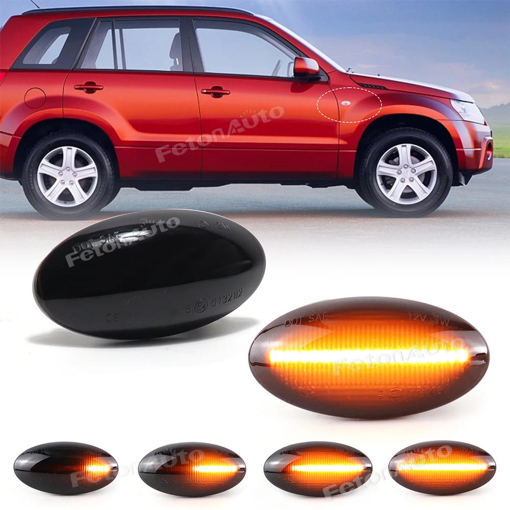 2 шт. для Suzuki Grand Vitara Vtarai Jimny Swift SX4 S-Cross APV Arena XL7 Alto светодиодный динамический боковой