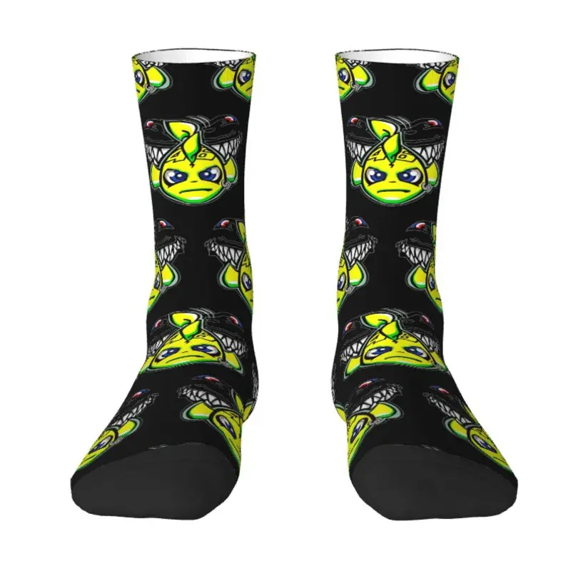 

Shark Rossi Motorcycle Racing Men's Crew Socks Unisex Fashion 3D Printed Dress Socks