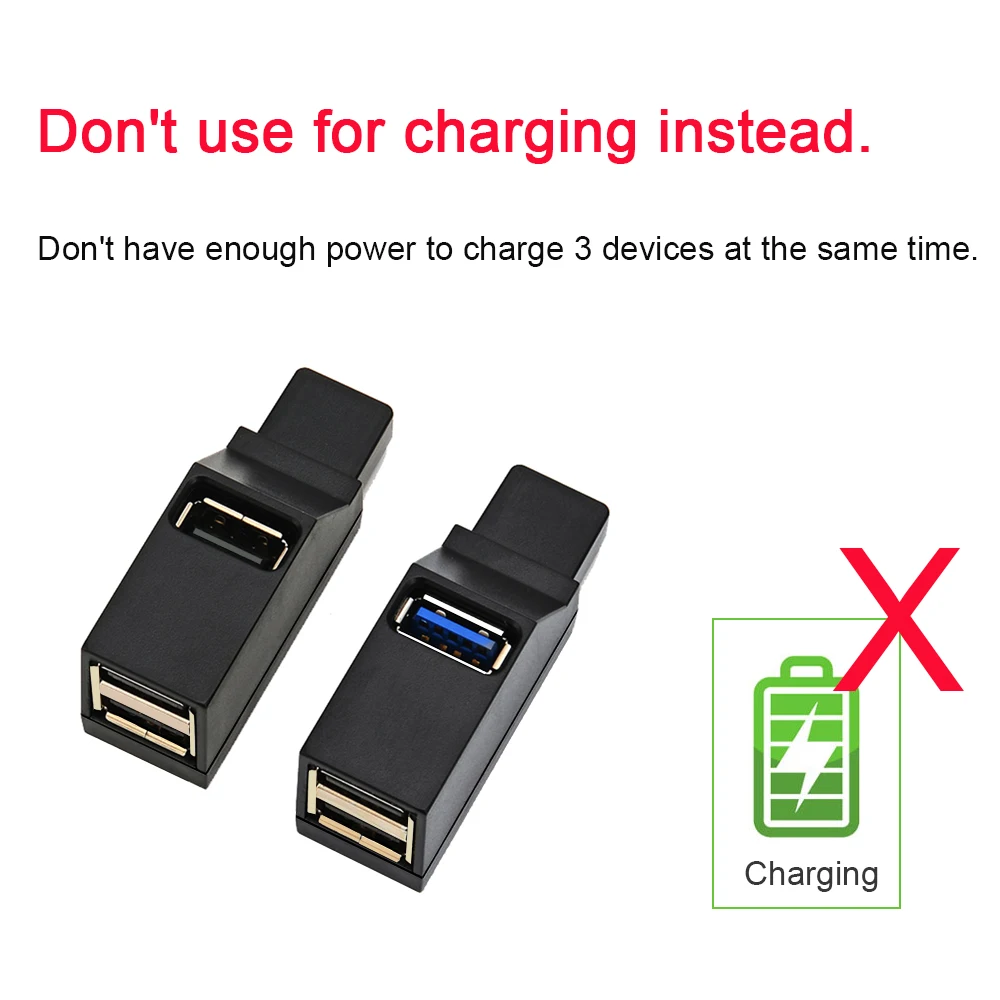 USB 3.0 хаб 3 порта чёрный