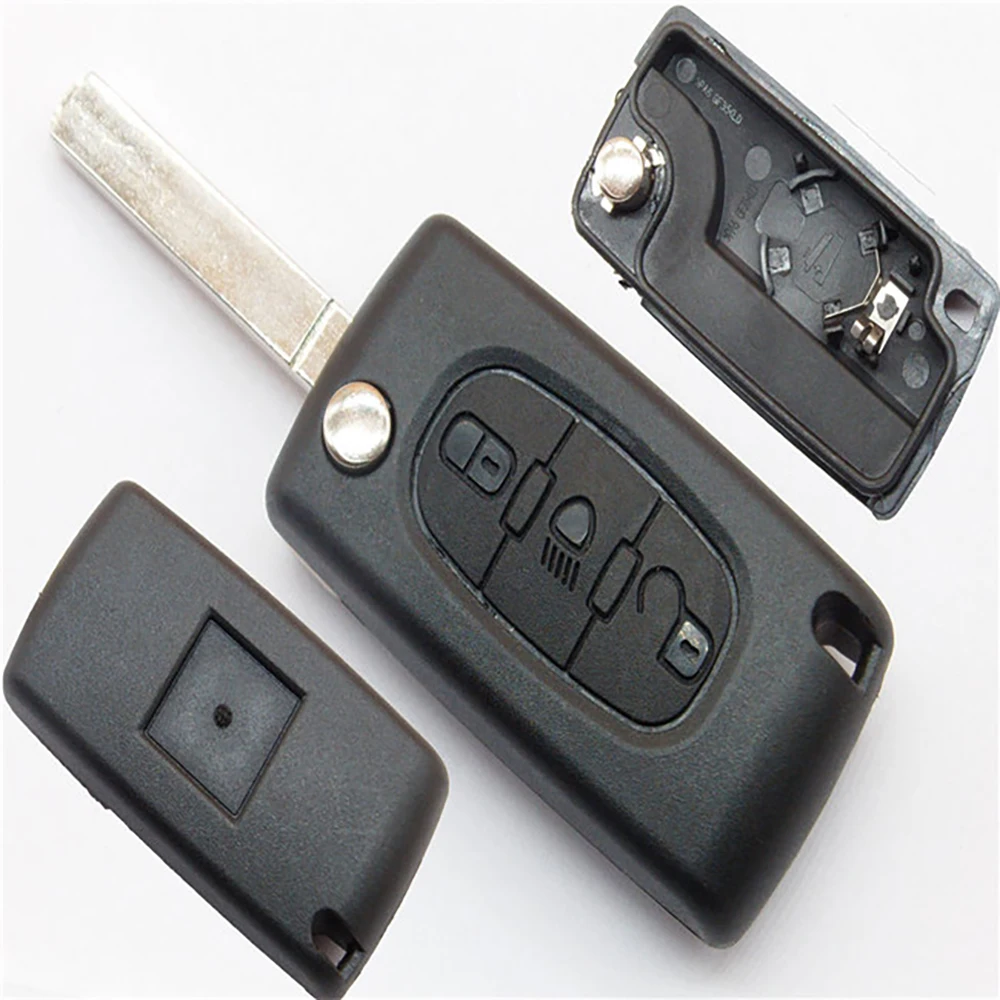 

Autodoxxsi 5pcs Remote key Case for Peugeot 207 307 308 407 607 807 For Citroen C2 C3 C4 C5 C6 Flip Folding Car Key shell