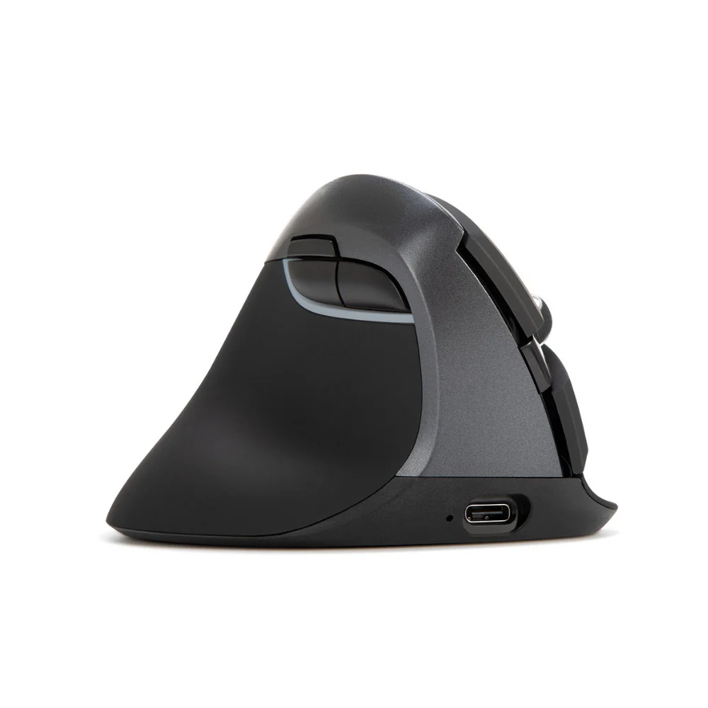 

Цветная эргономичная беспроводная Вертикальная мышь M618ZD с левой рукой, Bluetooth 2,4 ГГц RGB, перезаряжаемая Бесшумная мышь для ноутбука, ПК, офиса