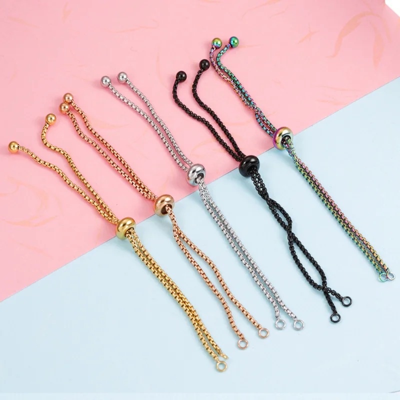 

20Pcs 1.8mm Thickness 11.5+11.5cm Stainless Steel Bolo Weld Bracelets For DIY Making Womens Mens Bracelets Lovers Gifts Jewelry