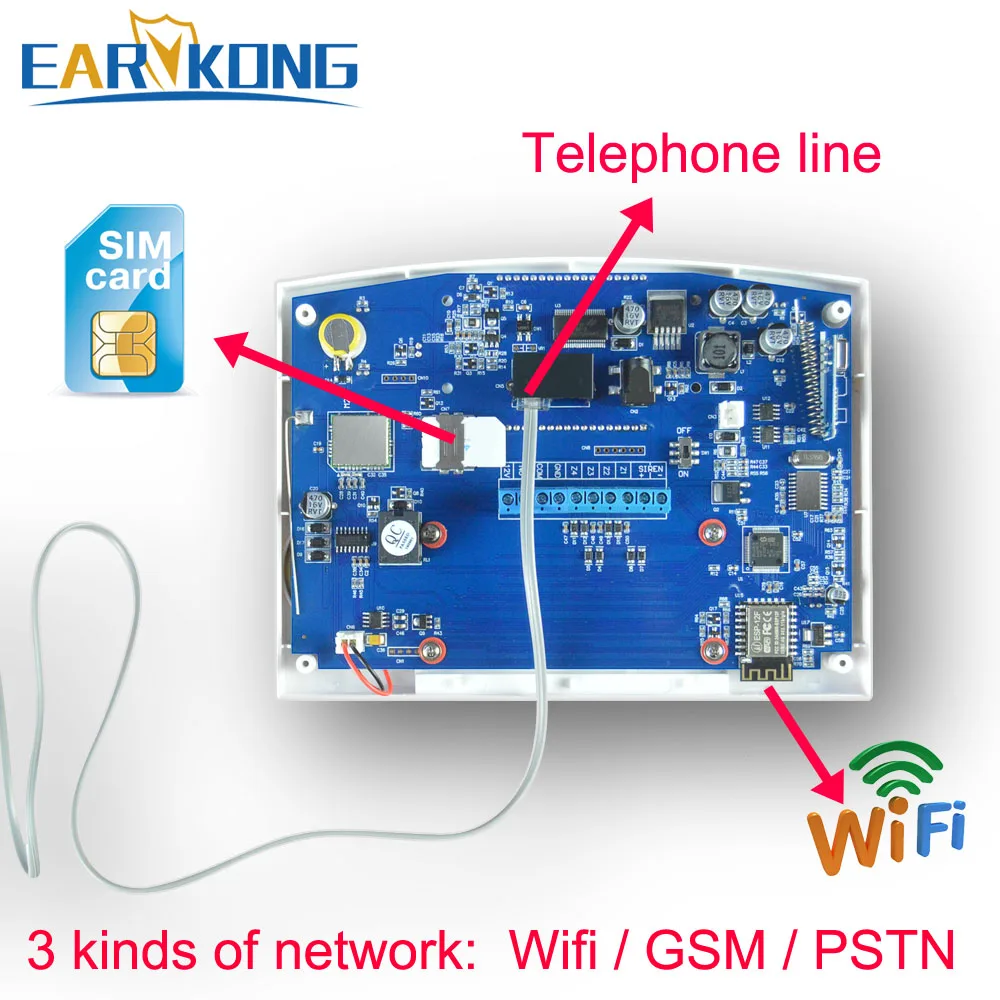 Wireless & Wired Detectors Alarm Tuya Smart Relay Output APP English/Russian/Spanish/France/Italian Wifi GSM PSTN Alarm System enlarge
