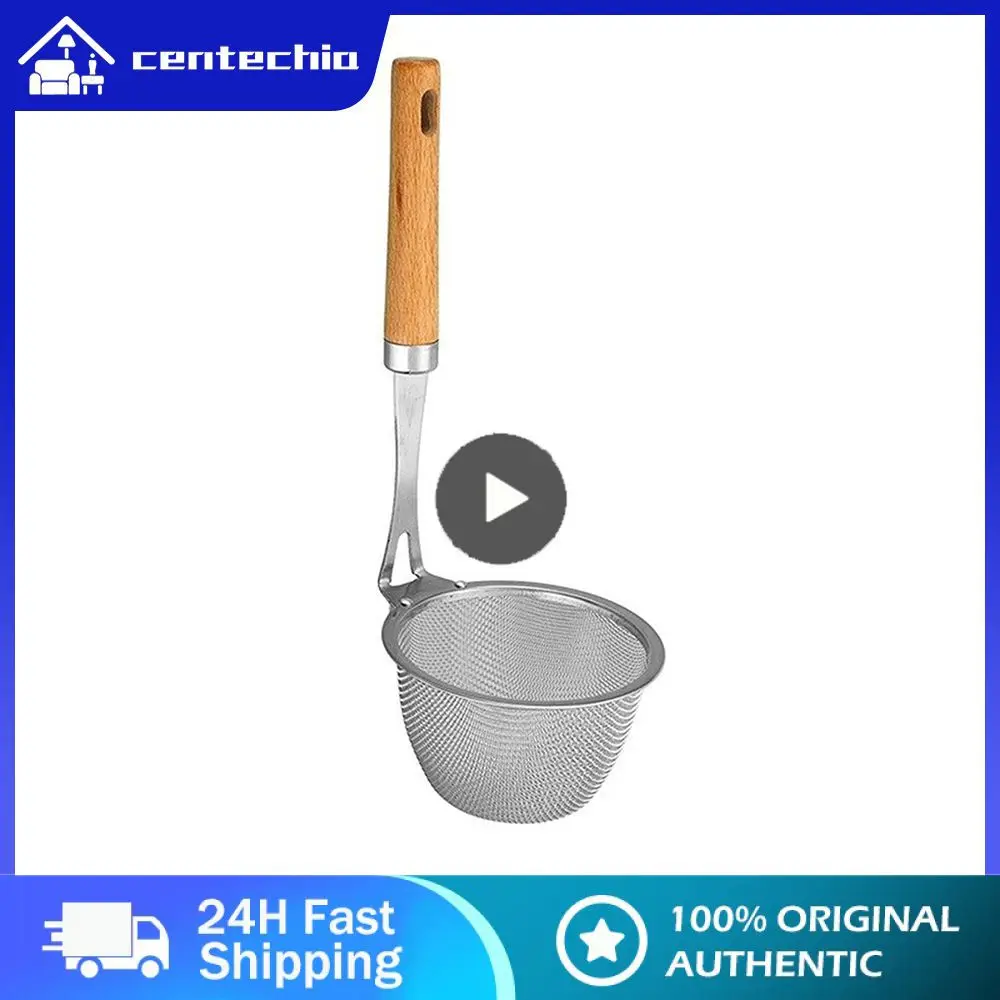 

Wear-resistant Scoop Stainless Steel Material Stainless Steel Durable Anti-scald Handle Practical Kitchen Portable Colander