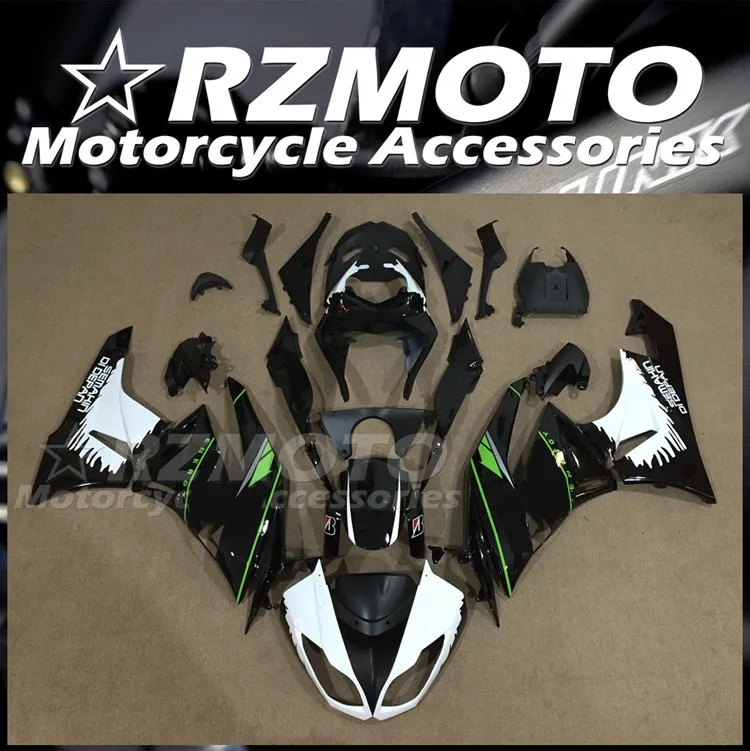 

New ABS Fairings Kit Fit for Kawasaki Ninja ZX-6R ZX6R 636 599 2009 2010 2011 2012 09 10 11 12 Bodywork set Black White