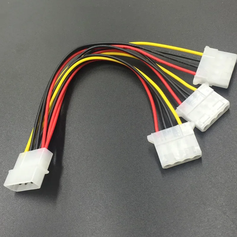 

New 4 Pin IDE 1-to-3 Molex IDE Power Supply Y Splitter Exentsion Cable Cord New